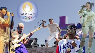 quotRed Hot Chili Peppers Rock the Stage Cant Stop Performance at the 2024 Olympics Closing Ceremony [upl. by Satterfield]