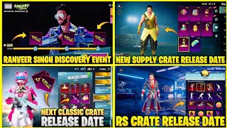 RANVEER SINGH CRATE CONFIRM RELEASE DATE  BGMI NEXT CLASSIC CRATE  NEW SUPPLY CRATE [upl. by Anuska921]