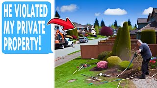 Entitled Neighbor Destroys My Garden For Landscaping Legally Forced To Pay For Restoration [upl. by Anaek891]