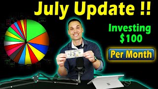 Investing 100Month in Stocks 💵 July Update [upl. by Tenn]