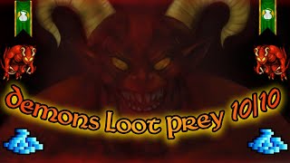 Tibia  Loot Prey 1010  Yalahar Demons East [upl. by Atirhs]