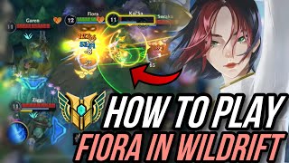 FIORA HARD CARRY GAMEPLAY WILDRIFT [upl. by Millisent]