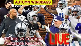 LAS VEGAS RAIDERS Vs DALLAS COWBOYS POSTGAME REACTION LIVE [upl. by Bertrando22]