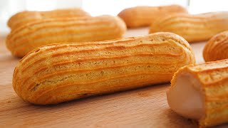 A super tasty dessert❗ Crispy and Creamy  EASY Homemade Eclairs with Chocolate Cream [upl. by Yukio77]