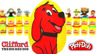 Ovo Surpresa Gigante Clifford o Gigante Cão Vermelho em Português Brasil Massinha Play Doh [upl. by Berneta]