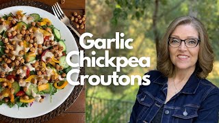 Garlic Chickpea Croutons [upl. by Ayatahs]