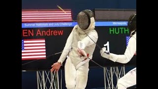 Andrew Chen Fencing Highlights [upl. by Nnylak]