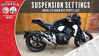 Suspension Setting on the Honda CB1000R Neo Sports Cafe [upl. by Lust]