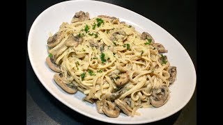 LES LINGUINE À LA CRÈME ET AUX CHAMPIGNONS [upl. by Fesoj432]