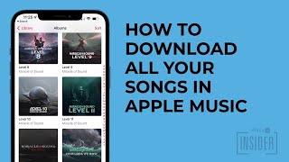 How To Download All Your Songs in Apple Music to Your iPhone iOS 16 [upl. by Ayom616]