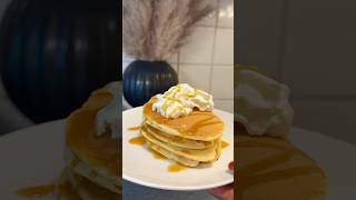 Caramel pancakes 🥞 pancakes baking easyrecipe recipe recept bakning [upl. by Sadie]