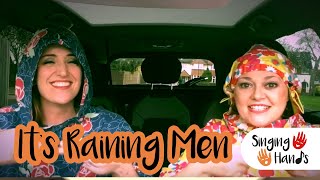 Makaton CarPark Karaoke  Its Raining Men  Singing Hands [upl. by Nomae]