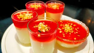 Muhallebi Recipe  Arabic Dessert  Malabi Recipe  Milk pudding recipe  Easy to Make at home [upl. by Chil]