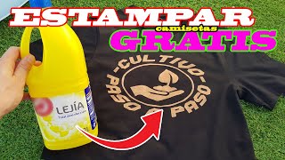 DESCUBRE cómo ESTAMPAR UNA CAMISETA de forma casera y GRATIS [upl. by Sula549]