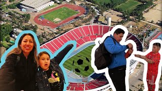 Estamos en la ferias conocimos el estadio Nacional debut de fútbol vlog 🇨🇱 [upl. by Tiat336]