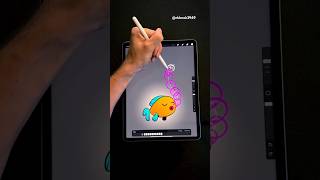 fish bubble animation  please subscribe newsong tollywood procreate shorts [upl. by Duane]