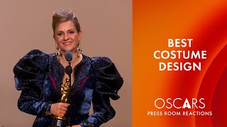 Best Costume Design  Poor Things  Holly Waddington  Oscars 2024 Press Room Speech [upl. by Sire339]