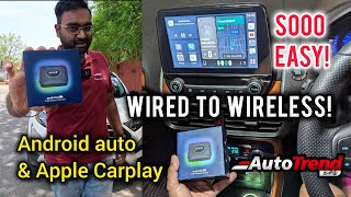 இவ்வளவு எளிதாக Wireless Android Auto amp Apple Carplay CarlinKit TBox Ambient Review  AutoTrendTamil [upl. by Yanarp]