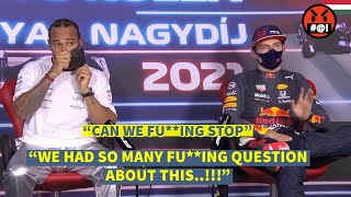 Max Verstappen SHOUTS at Reporter after question about Silverstone Crash  Lewis Hamilton got SCARED [upl. by Sammer]