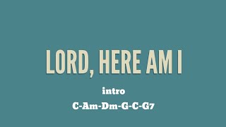 Lord Here Am I  Guitar Chords and Lyrics  Hymns of Praise  Cover [upl. by Anallij]