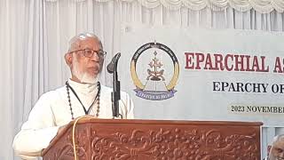 EPARCHIAL ASSEMBLY  Eparchy of Palai  21 November 2023  Major Arch Bishop Mar George Alencherry [upl. by Haze]