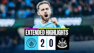 Man City 20 Newcastle  FA Cup Extended Highlights  Bernardo Goals send City to Wembley [upl. by Ettecul]