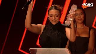 Mahalia  Best RampBSoul Act acceptance speech at the MOBOAwards  2022 [upl. by Brent]