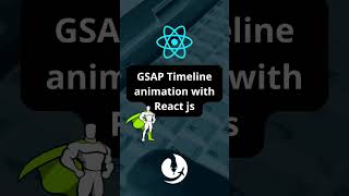 Gsap timeline animation tutorial with React js 🚀 [upl. by Merilee]