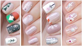 Minimalist Nail Designs Fun amp Easy Christmas Nail Art Compilation [upl. by Missi]