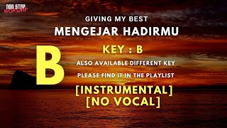 Mengejar hadirmu  GMB  Karaoke Instrumental with lyrics  key of B [upl. by Sallee]