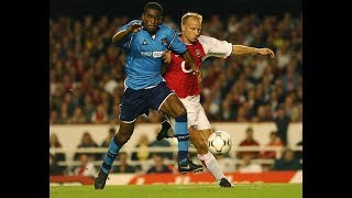 Dennis Bergkamp amazing heelflick assist vs Man city 200203  Henry wrongly disallowed goal [upl. by Annahsal]