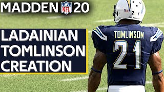 RB LaDainian Tomlinson San Diego Chargers Creation Madden 20 PS4  Xbox 1  PC [upl. by Aloz]