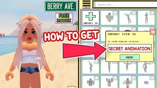 SECRET ANIMATION THAT EVERYONE WANTS IN BERRY AVENUE 🔥🤩 [upl. by Jonina]