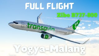 Full Flight YogyaMalang  Zibo 737 XPlane 12 [upl. by Darell]