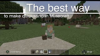 How to Make Quicksand in Minecraft EASY WAY [upl. by Boycey828]