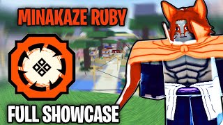 CODE Minakaze Ruby Bloodline Full Showcase  Shindo Life Rellgames [upl. by Tamra]