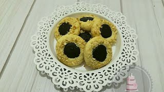 Cashewnut Butter Cookies  Thumbnail Butter Cookies  Cashewnut Cookies with chocolate [upl. by Ynetsed831]