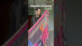 5 dupatta draping styles for garba night trendinggarbalovernavratradandiyaraasytshortsmeesho [upl. by Australia]