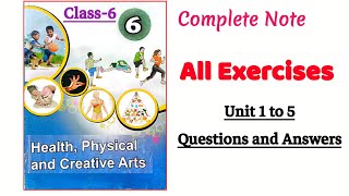 All Exercises •Class6 Health Physical and Creative Arts Class6 HealthAllExercises [upl. by Knight]