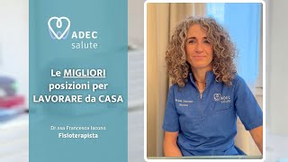 Esercizi per schiena e gambe quando lavori da casa  ADEC Salute Milano [upl. by Ynattib944]