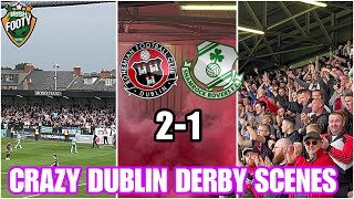 Bohemians 21 Shamrock Rovers  DUBLIN DERBY VLOG  DALYMOUNT DELIGHT 🇮🇪⚽️ [upl. by Maleen870]