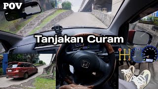 TANJAKAN  TURUNAN ‼️ Tutorial Mobil Manual Stop And Go Ditanjakan Curam tutorialmobil [upl. by Noemis]