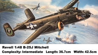 Revell 148 B25J Mitchell Kit Review [upl. by Joost571]