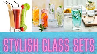 Stylish Glass Sets Latest Glass Sets Fancy Glass Sets Glass Sets for Gift Branded Glass Sets [upl. by Anaillil]