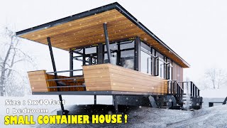 2x40ft Shipping Container Homes  Visit a small house made from an old container [upl. by Eilagam]