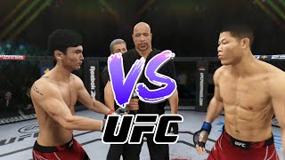 Doo ho Choi vs Li Jingliang K1  EA Sports UFC 4  K1 Rules [upl. by Nylarahs]