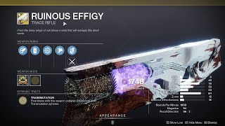 HOW TO GET RUINOUS EFFIGY  DESTINY 2 [upl. by Bayer689]