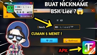 Cara buat nickname FF seperti BSK Liee 😱😳 mudah dan keren [upl. by Hild]