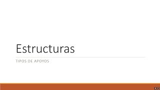 Tipos de apoyos en estructuras [upl. by Vevina]