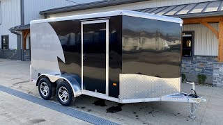 2021 Neo 7x12 NAMR Aluminum Enclosed Motorcycle Trailer [upl. by Anyaj]